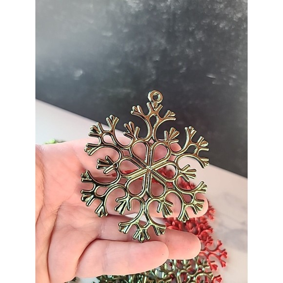 Snowflake Christmas Ornament Lot - Picture 3 of 10